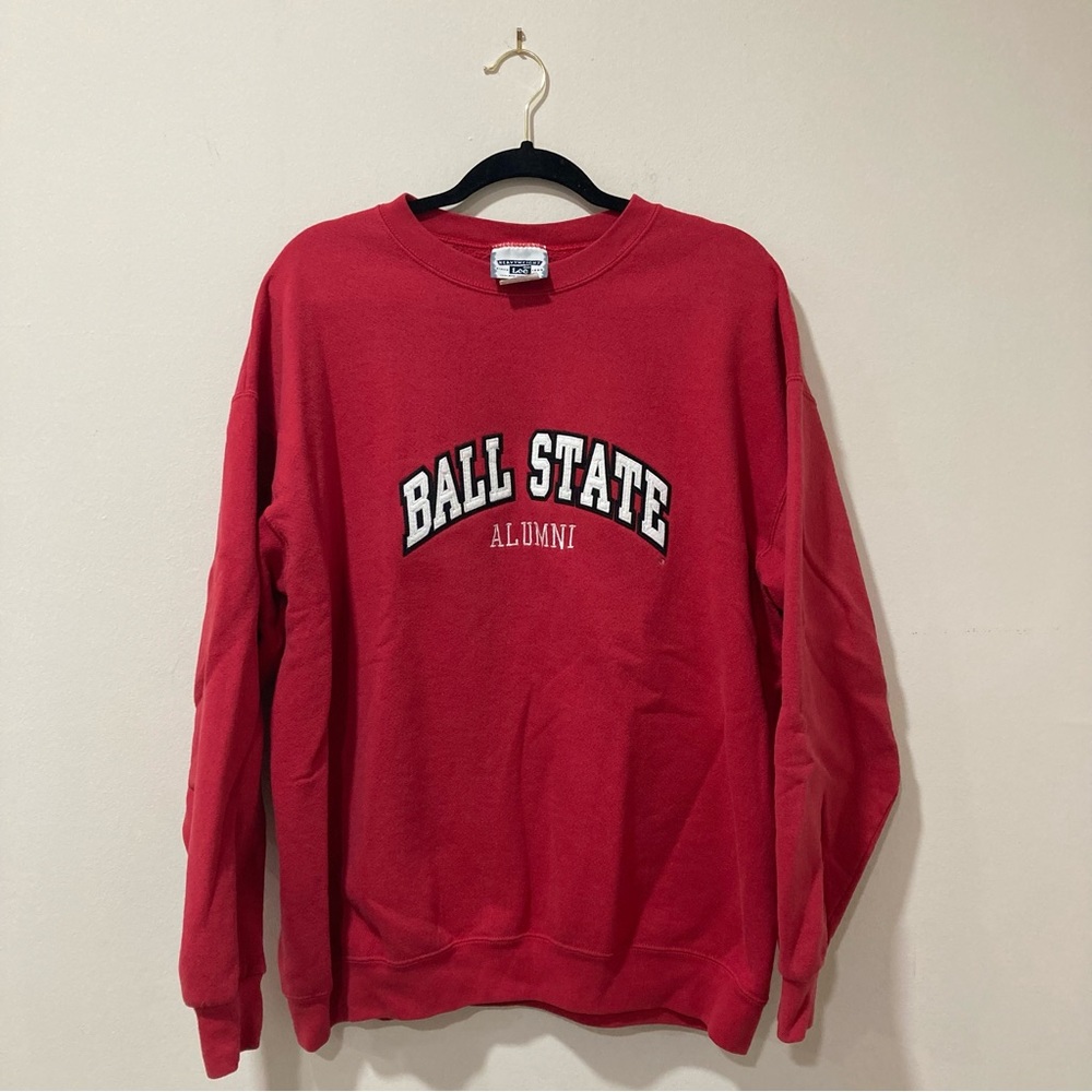 Ball State Alumni Sweatshirt Oversized Red XL